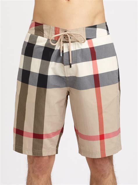 Burberry men's swim trunks sale